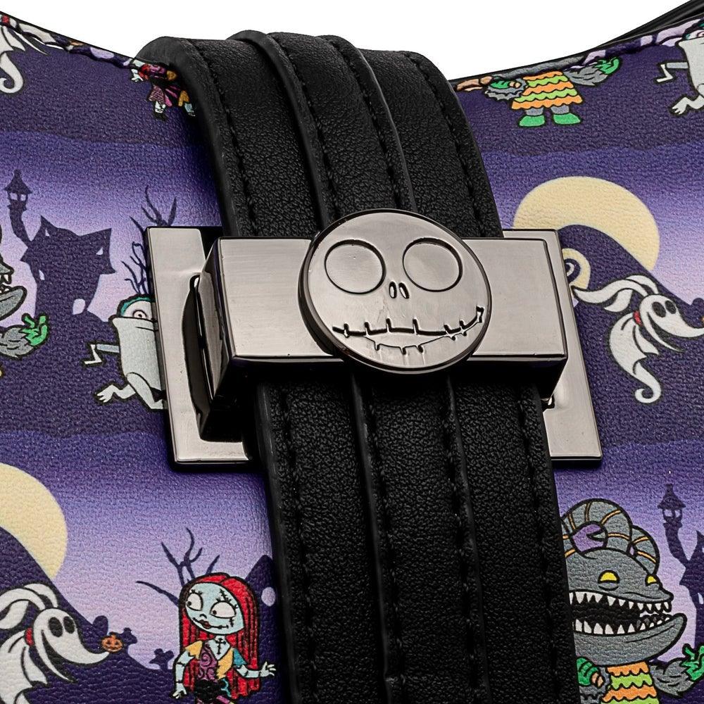 Nightmare Before Christmas Jack and Sally Big Face 2-Sided Tote Purse